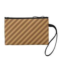 Brown Stripe Pattern. Coin Wallet