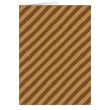 Brown Stripe Pattern. Greeting Cards