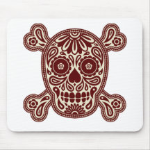 Brown Sugar Skull Mouse Pad