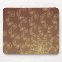 Brown Swirls - Mousepad mousepads