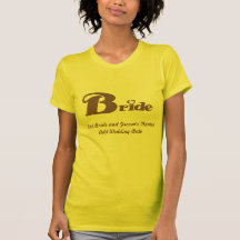Brown Text Bride Customizable Tank Top