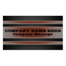 Brown Tinted Metal Business Card Template
