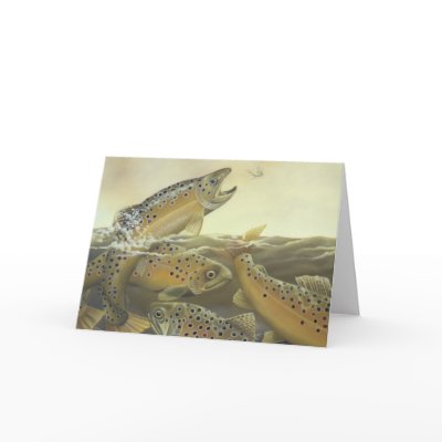Brown Trout Card by Laura_Regan_Artist