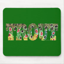 Brown Trout Design Mouse Pad