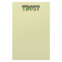 Brown Trout Design Customized Stationery