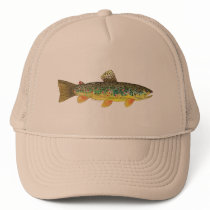 Brown Trout Fishing Mesh Hats
