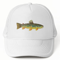 Brown Trout Fishing Mesh Hat