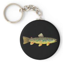 Brown Trout Fishing Keychains