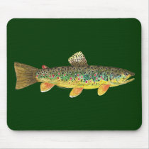 Brown Trout Fishing Mouse Pads