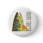 Brown Trout Ichthyology, Fishing, Fly Fishing buttons
