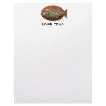 Brown Trout Personalized Letterhead