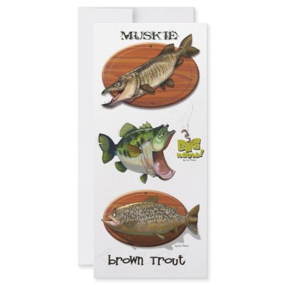 Brown Trout Full Color Rack Card by len_simon
