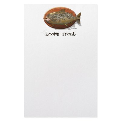 Brown Trout Custom Stationery by len_simon
