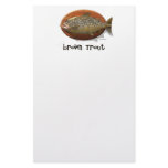 Brown Trout stationery