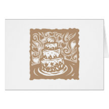 Brown Wedding Thank You Card