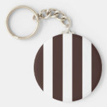 Brown & White Stripe Keychain_verticality<W>