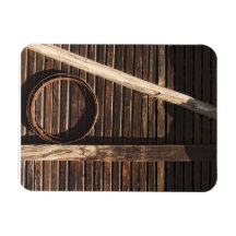 Brown Wooden Planks Barn Wall - rural photography Magnet