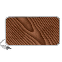 Brown Woodgrain Textured iPhone Speaker