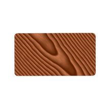 Brown Woodgrain Textured Personalized Address Labels