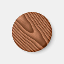 Brown Woodgrain Textured Refrigerator Magnets