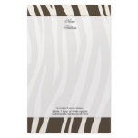 Brown Zebra Stripes background colour!! stationery