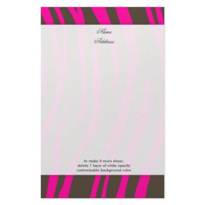 Brown Zebra Stripes background colour!! by stationery_station