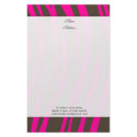 Brown Zebra Stripes background colour!! stationery