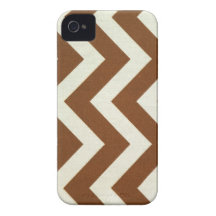 Brown Zig Zag iPhone iPhone 4 Covers
