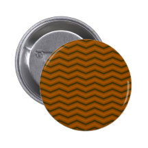 Brown Zig Zag Pattern Pinback Buttons