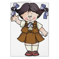Brownie Black Hair Cards