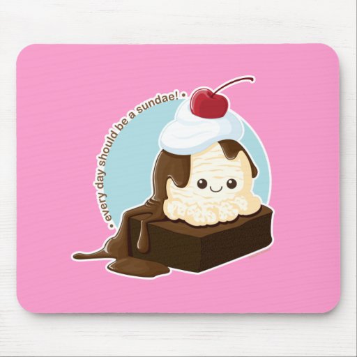 Brownie Sundae Mouse Pads