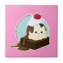 Brownie Sundae Tile