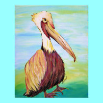 Brownie the Pelican Poster posters