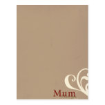 Brownish Mom Postcard