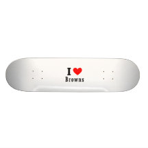 Browns Alabama City Design Custom Skateboard