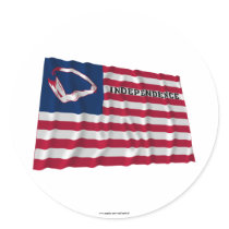 Brown's Flag of Independence Sticker