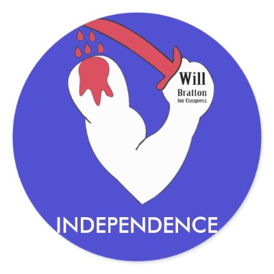 Brown's Independence, Will Bratton for Congress Round Stickers by will_bratton