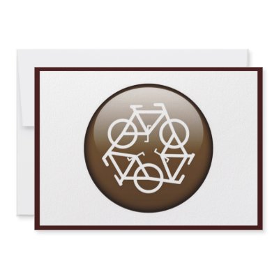 Browns recycle symbol personalized invite by CreativeColours