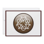 Browns recycle symbol invitations