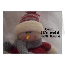 Brr...Snowman Greeting Cards