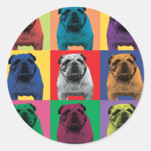 Bruit-Art de bouledogue Adhésif