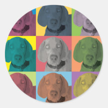 Bruit-Art de Weimaraner Autocollant