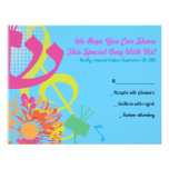 BRUIT de la carte- de réponse de bat mitzvah de FL Cartons D'invitation Personnalisés