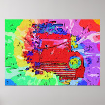 Brume colorée posters