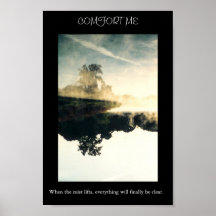 Brume sur l'eau affiche