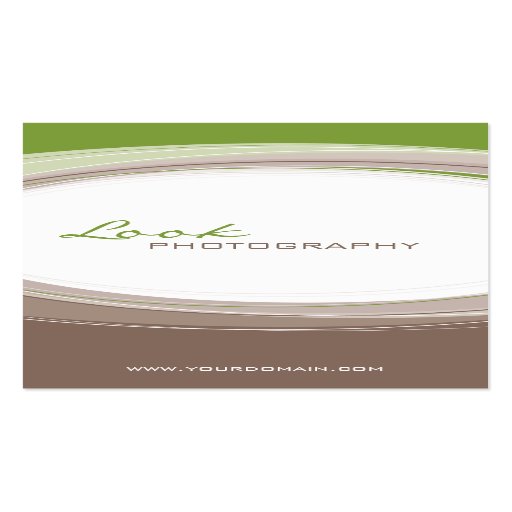 Brun moderne audacieux de vert de courbe de CARTE 