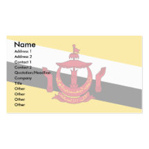 Brunei Darussalam Flag Business Card Templates