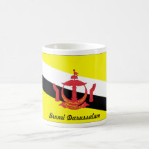 Brunei Darussalam Flag Mud Mug