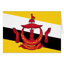 Brunei Darussalam High quality Flag Card
