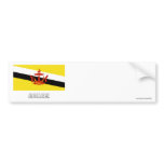 Brunei Flag with Name Bumper Stickers